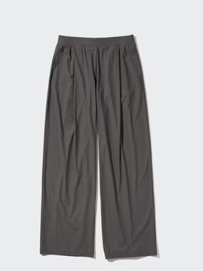 Uniqlo Ultra Stretch AIRism Straight Wide UPF Pants XL dark grey